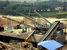 福建客人碎石机设备生产线